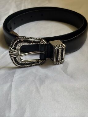 Harley Davidson Western-Style Belt w/Engraved Buckle